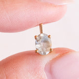Los mit Vintage-Ohrringen aus 18 Karat Gelbgold und Vintage-Anhänger aus 18 Karat Gelbgold mit blauem Quarz, 70er Jahre