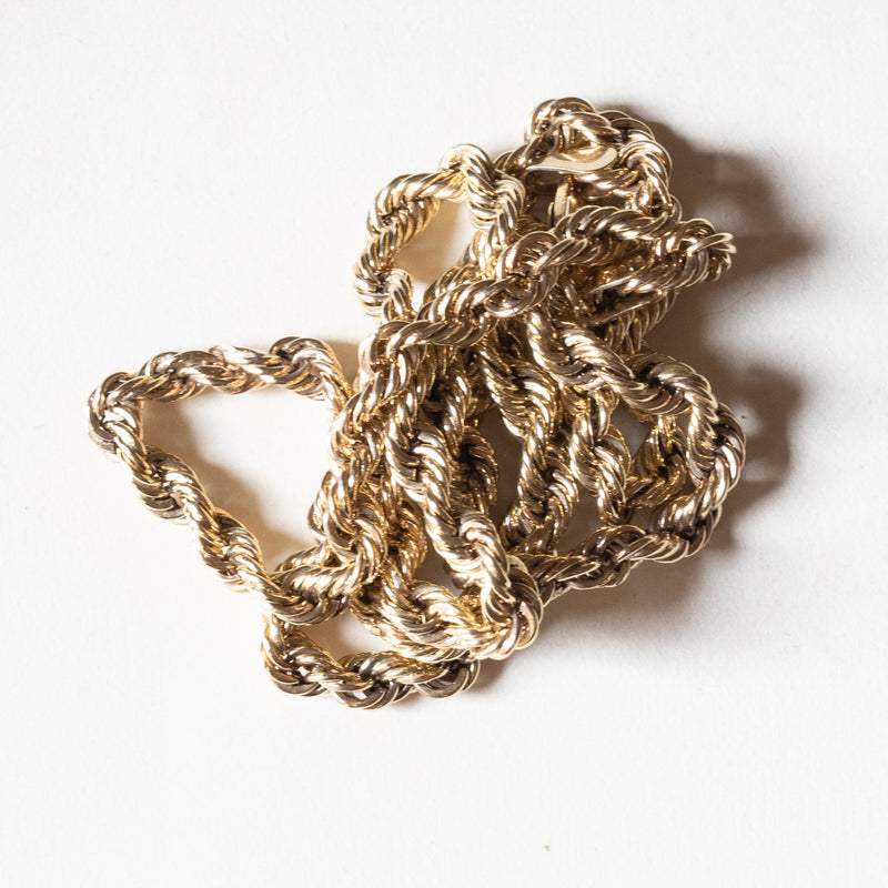 Collana torchon vintage in oro 9K, anni ‘60/‘70