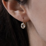 Orecchini vintage in oro 8K con acquamarine, anni ‘60
