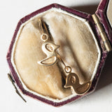 Vintage Entenohrringe aus 18 Karat Gold, 70er/80er Jahre