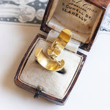 Orecchini vintage in oro 14K con diamanti (0.45ctw ca.), anni ‘70/‘80