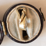 Винтажный кулон из 8-каратного золота с аквамарином, 70-е гг.