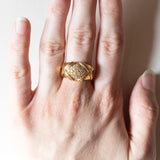 Anello vintage in oro 18K con diamanti (0.40ctw ca.), anni ‘70