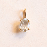Los mit Vintage-Ohrringen aus 18 Karat Gelbgold und Vintage-Anhänger aus 18 Karat Gelbgold mit blauem Quarz, 70er Jahre