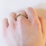 Anello vintage in oro 14K con diamanti (0.20ctw ca.), anni ‘70