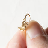 Vintage Entenohrringe aus 18 Karat Gold, 70er/80er Jahre
