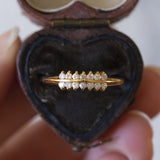 Vintage 18K gold diamond ring (0.14ctw approx.), 1960s