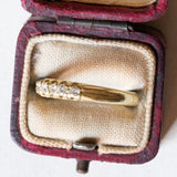 Veretta vintage in oro 18K con diamanti (0.27ctw ca.), anni ‘60
