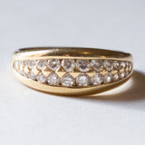 Anello vintage in oro 18K con diamanti (0.50ctw ca.), anni ‘70