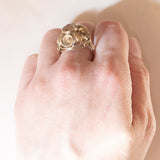 Vintage Cocktailring aus 8 Karat Gelbgold mit Citrin (ca. 2.60 Karat), 70er Jahre