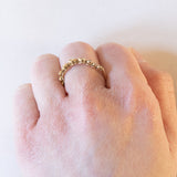Anello vintage in oro 14K con diamanti (0.20ctw ca.), anni ‘70
