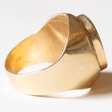 Винтажное мужское кольцо с ониксом из 14-каратного золота, 60-е годы