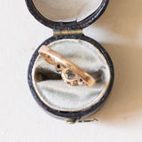 Antiker Diamantring aus 18 Karat Gold (Mitte ca. 0.05 ct), 10er Jahre