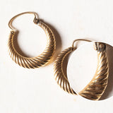 Vintage Creolen aus 18 Karat Gold, 70er Jahre
